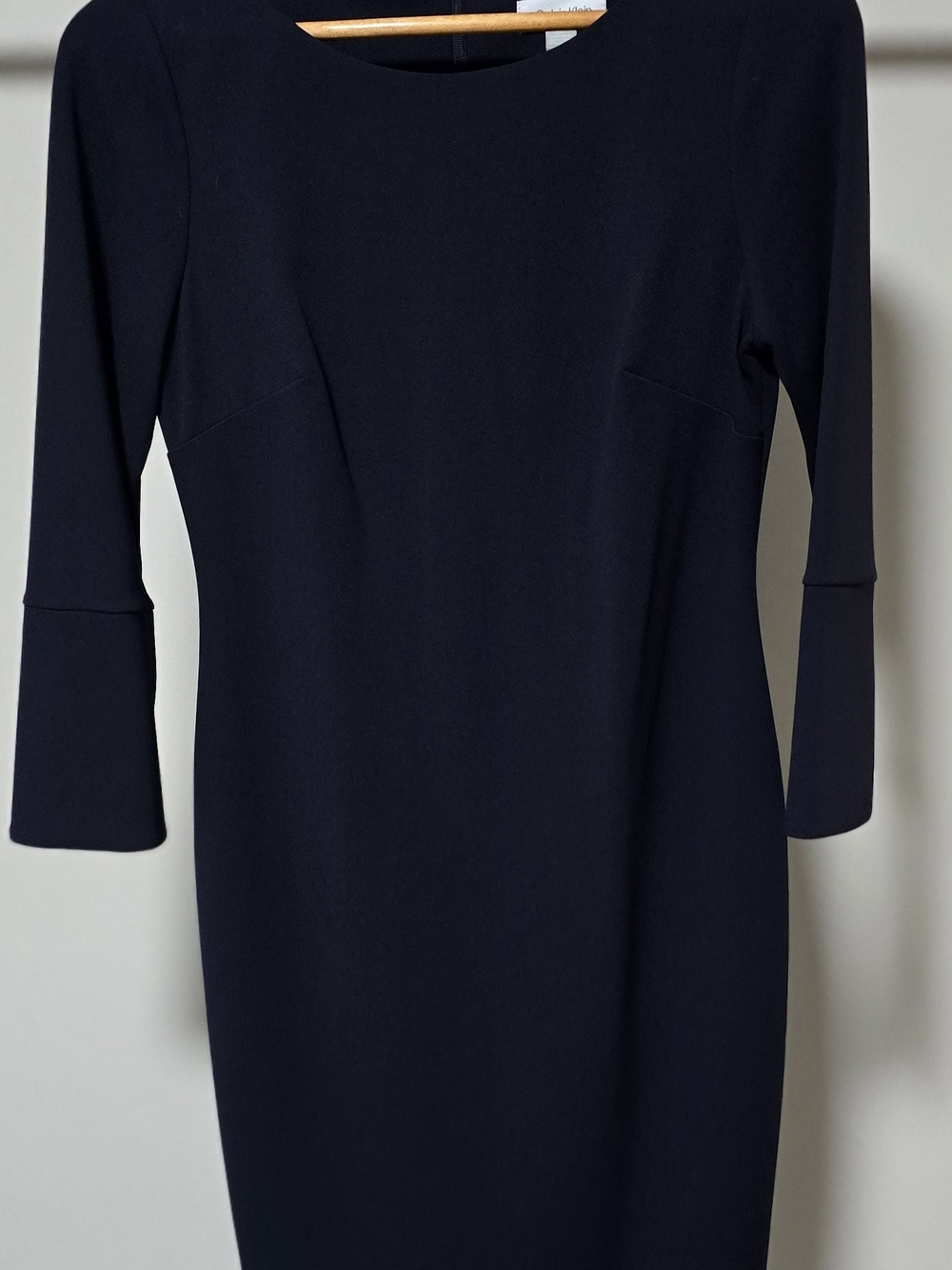 Calvin Klein Classic Black Sheath Dress - Women